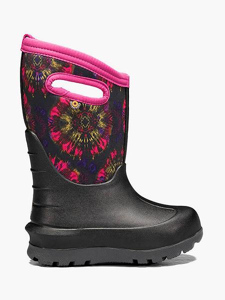 BOGS Boots Deutschland - Neo-Classic Tie Dye Winterstiefel Kinder Plum Multi DE35901